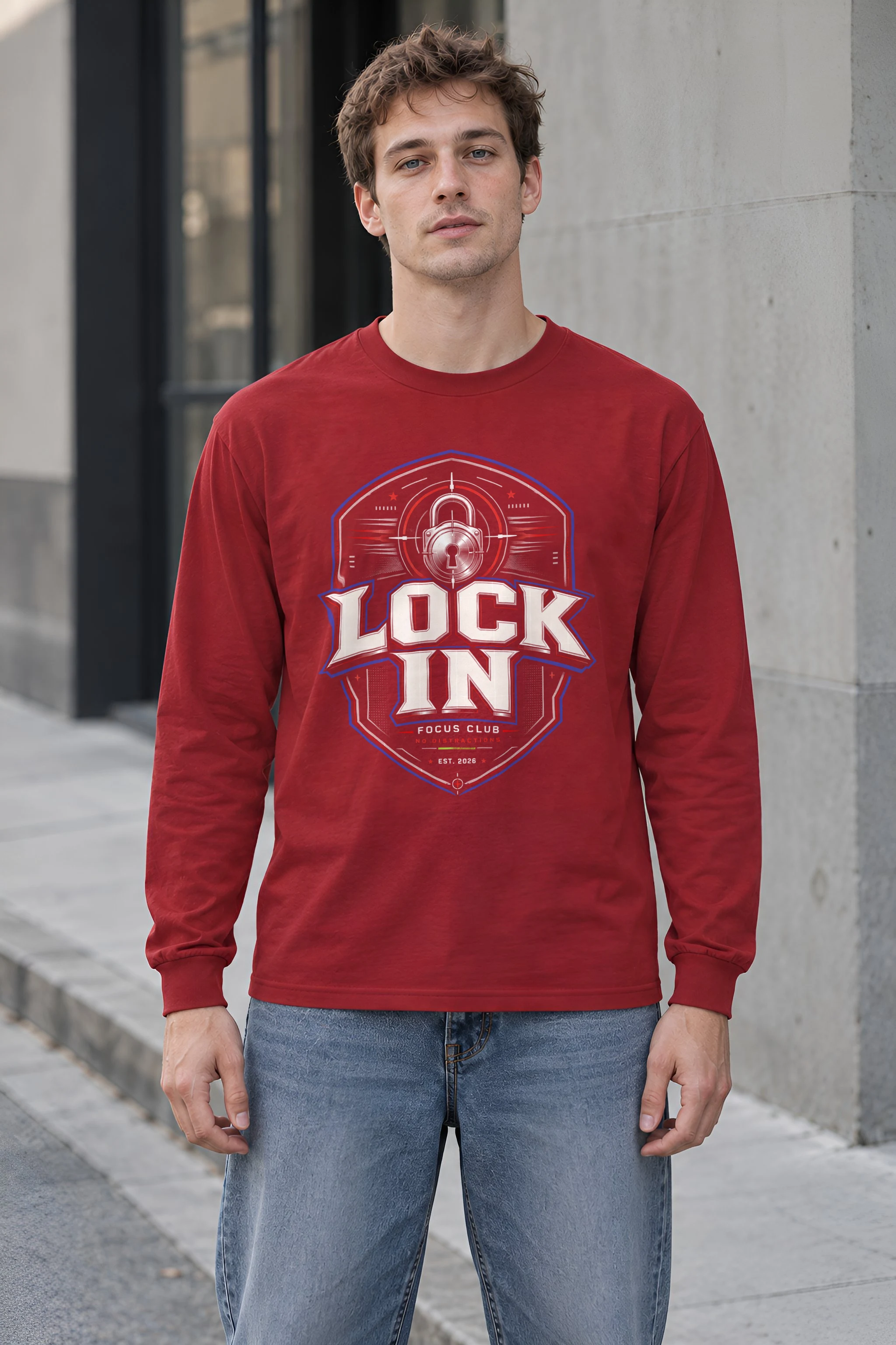 "Lock In Focus Club" Unisex Longsleeve T-shirt