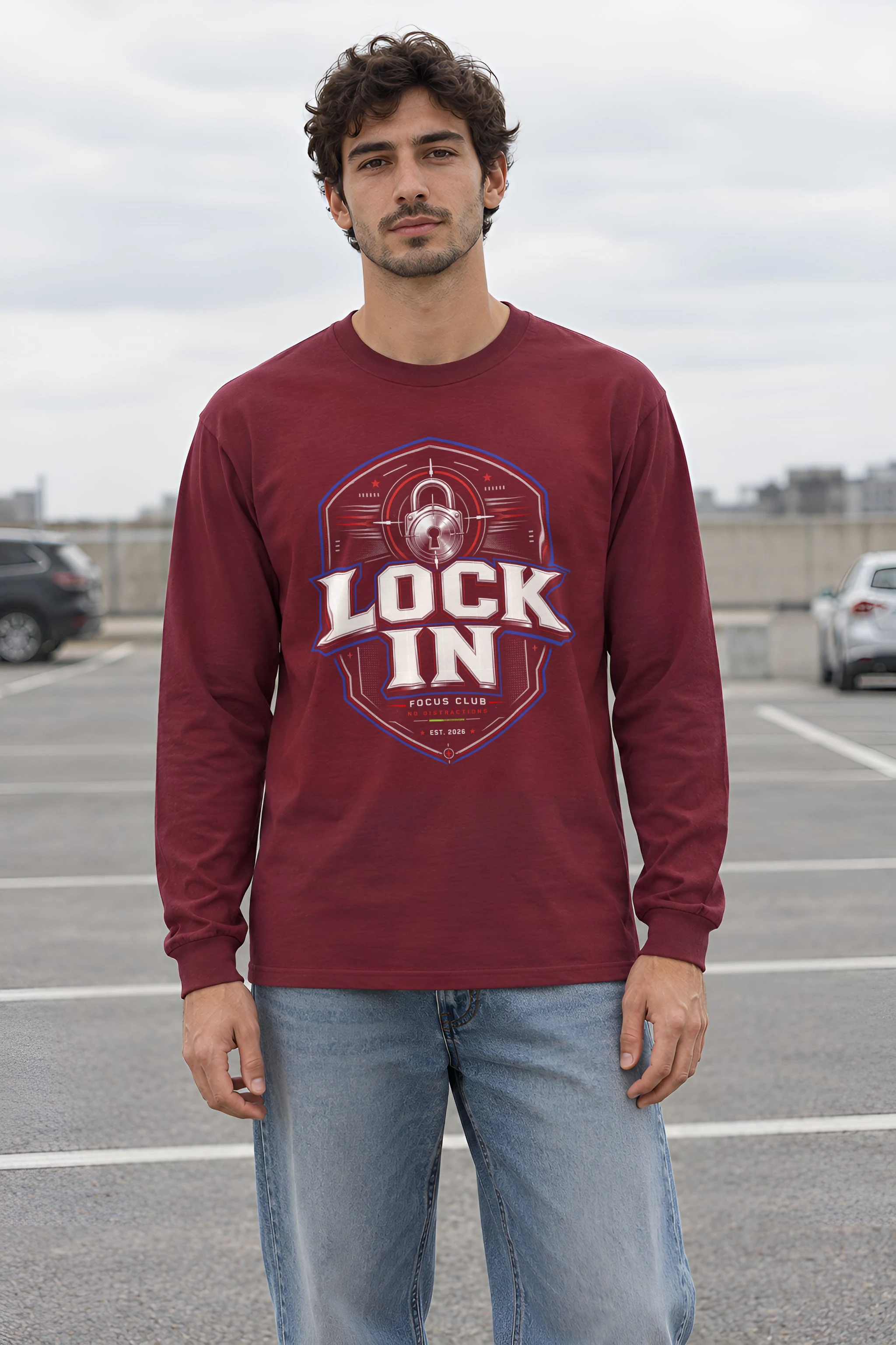 "Lock In Focus Club" Unisex Longsleeve T-shirt