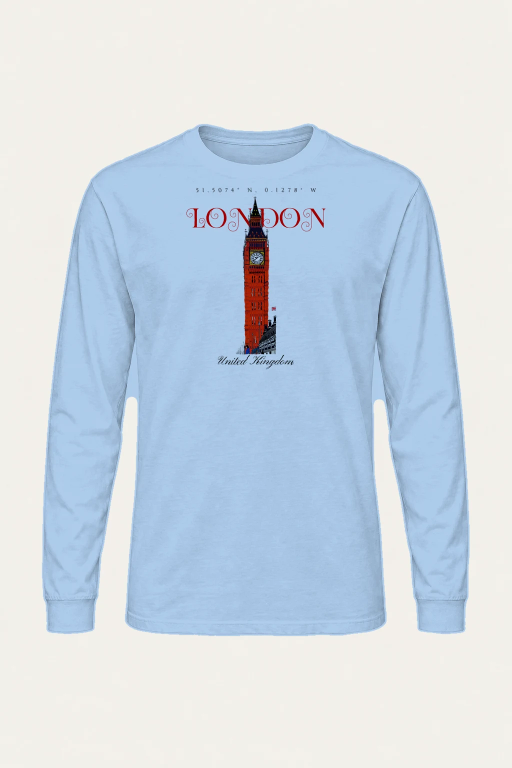 "London Clock Tower" Unisex Longsleeve T-shirt | Gildan 2400