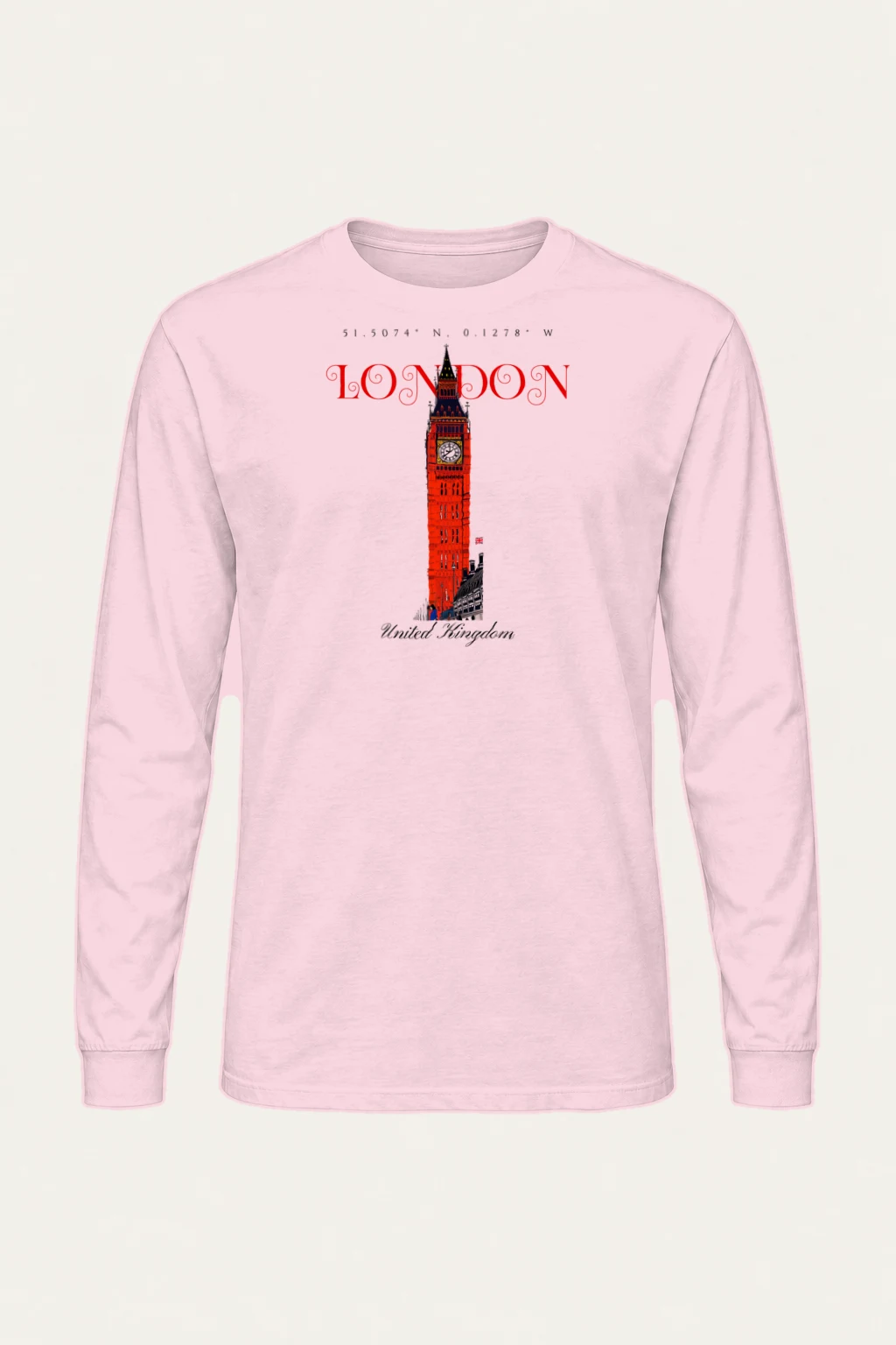 "London Clock Tower" Unisex Longsleeve T-shirt | Gildan 2400