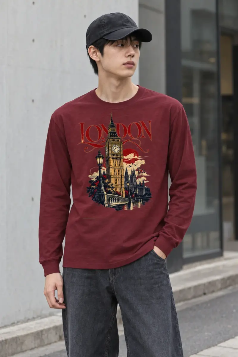 "London Clocktower" Unisex Longsleeve T-shirt