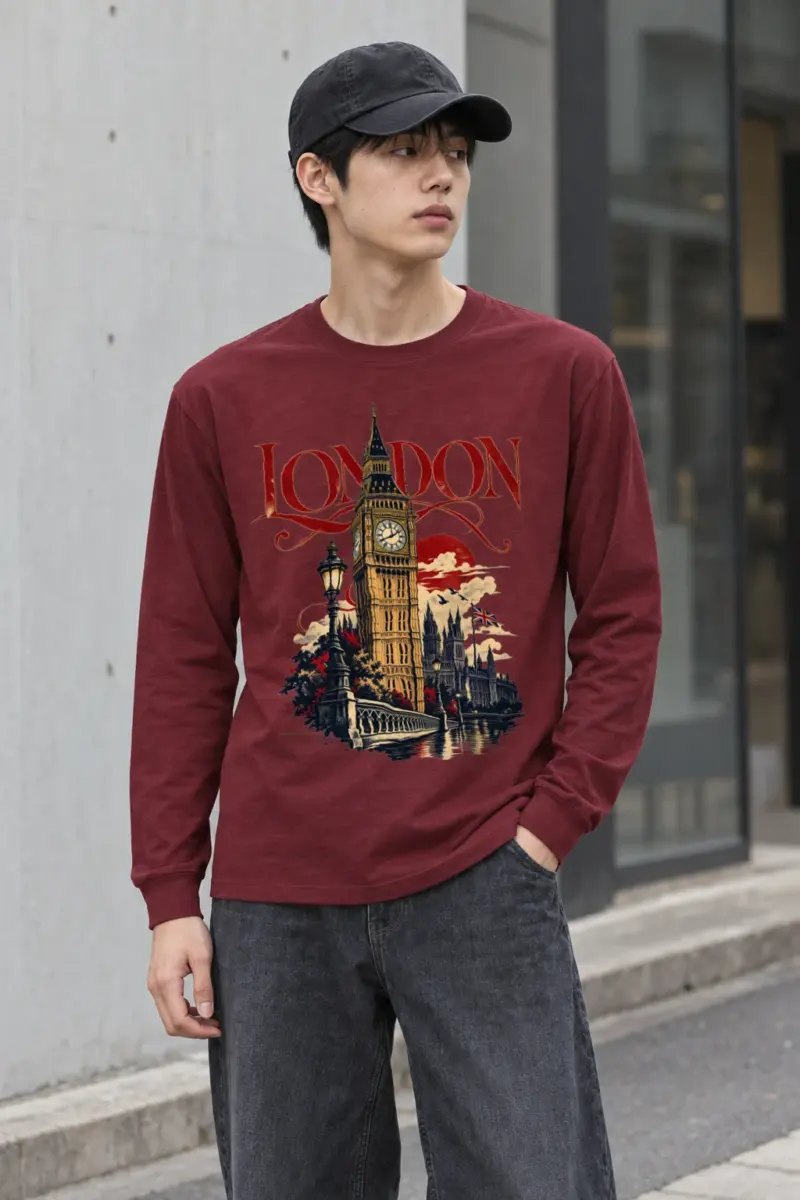 "London Clocktower" Unisex Longsleeve T-shirt | Gildan 2400