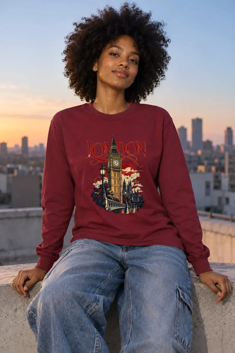 "London Clocktower" Unisex Longsleeve T-shirt