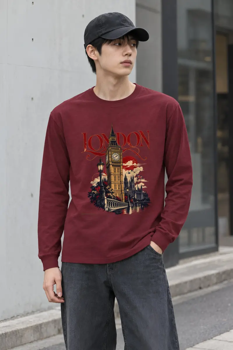 "London Clocktower" Unisex Longsleeve T-shirt