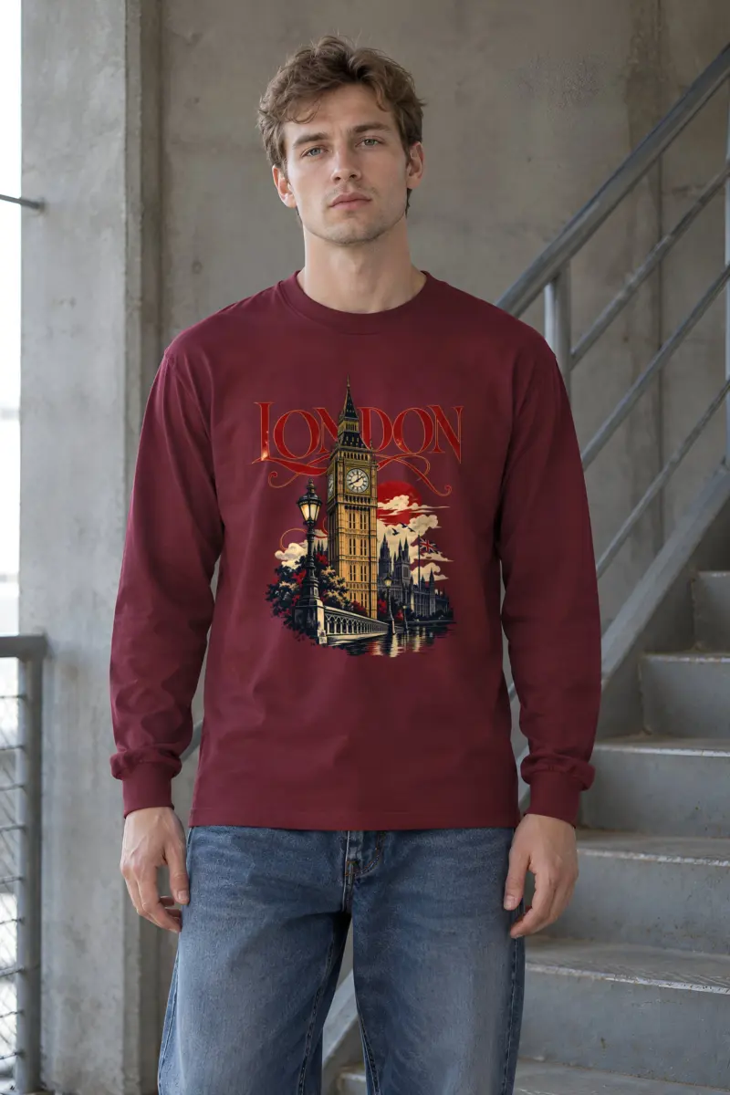 "London Clocktower" Unisex Longsleeve T-shirt