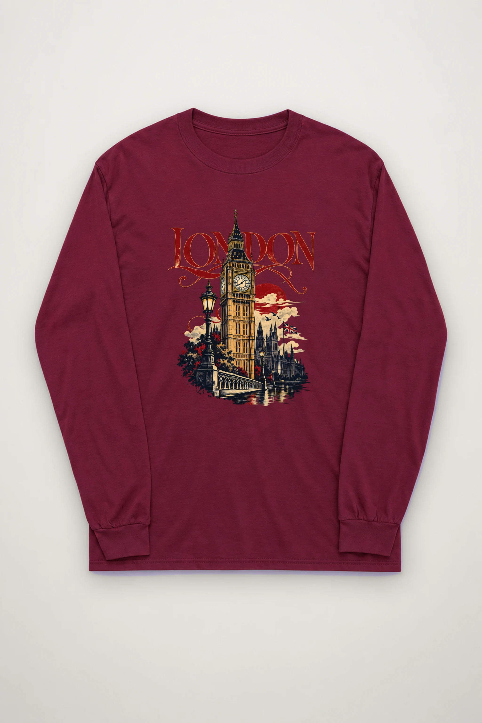 "London Clocktower" Unisex Longsleeve T-shirt