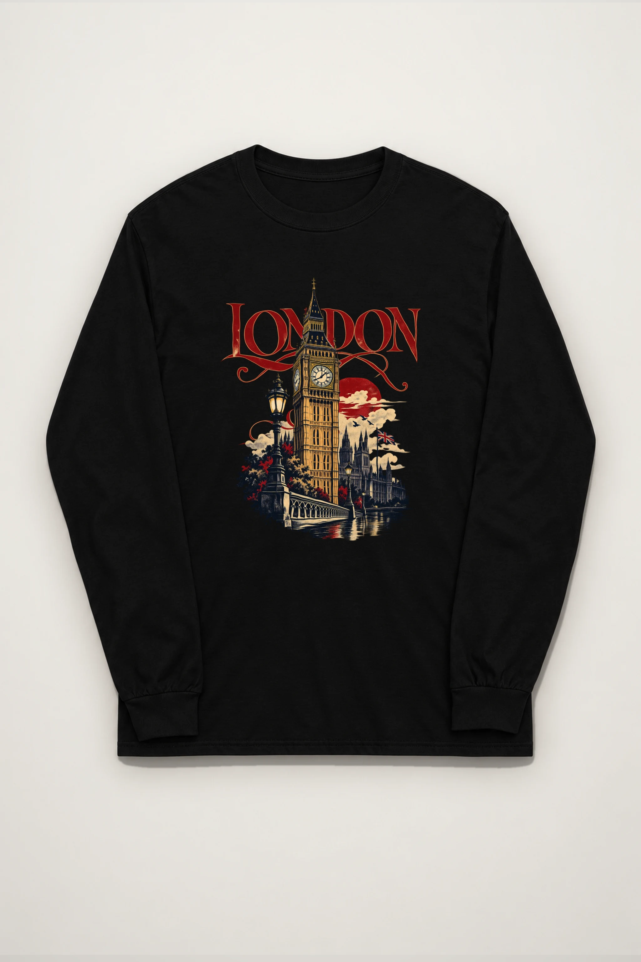 "London Clocktower" Unisex Longsleeve T-shirt