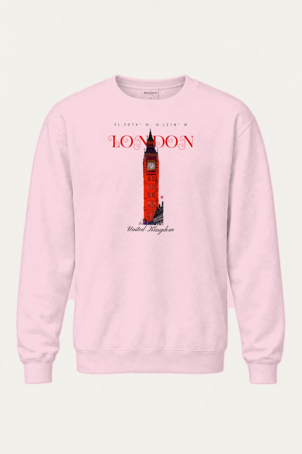 "London Coordinates" Heavy Blend Unisex Crewneck Sweatshirt | Gildan 18000