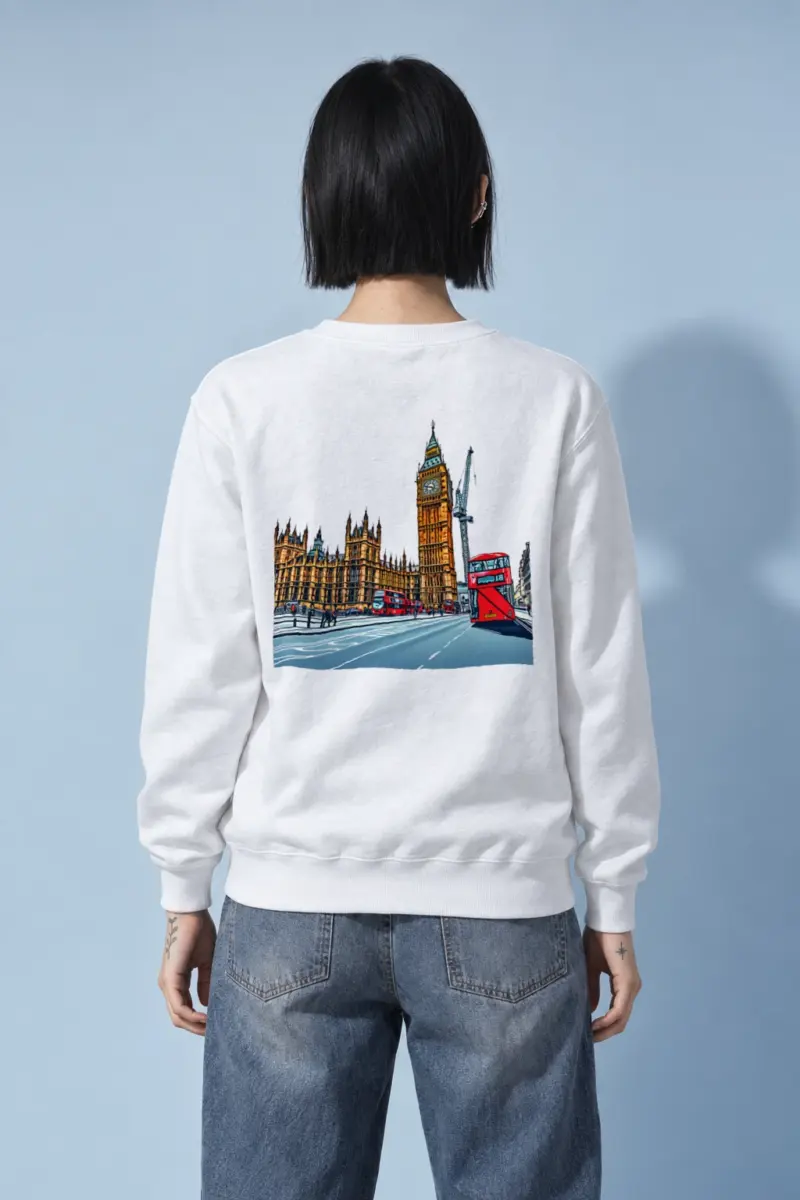 "London No. 18" Heavy Blend Unisex Crewneck Sweatshirt