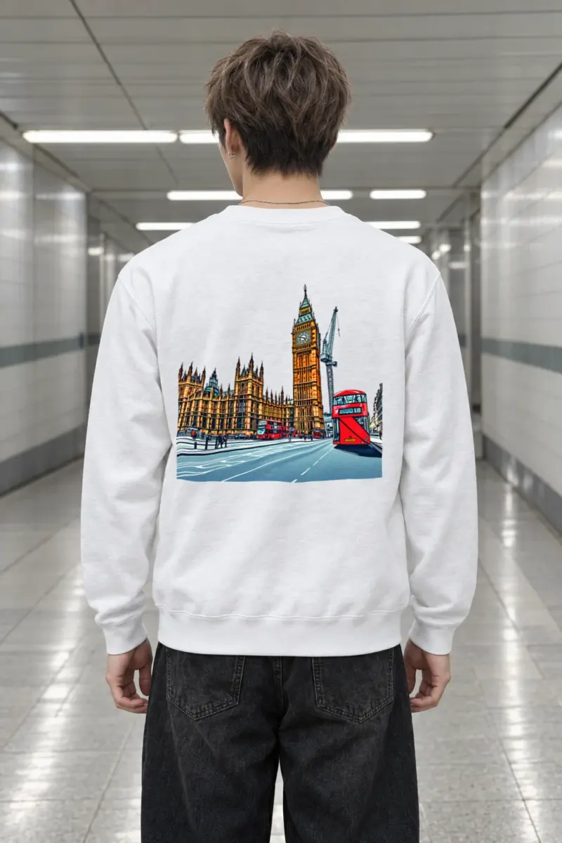 "London No. 18" Heavy Blend Unisex Crewneck Sweatshirt