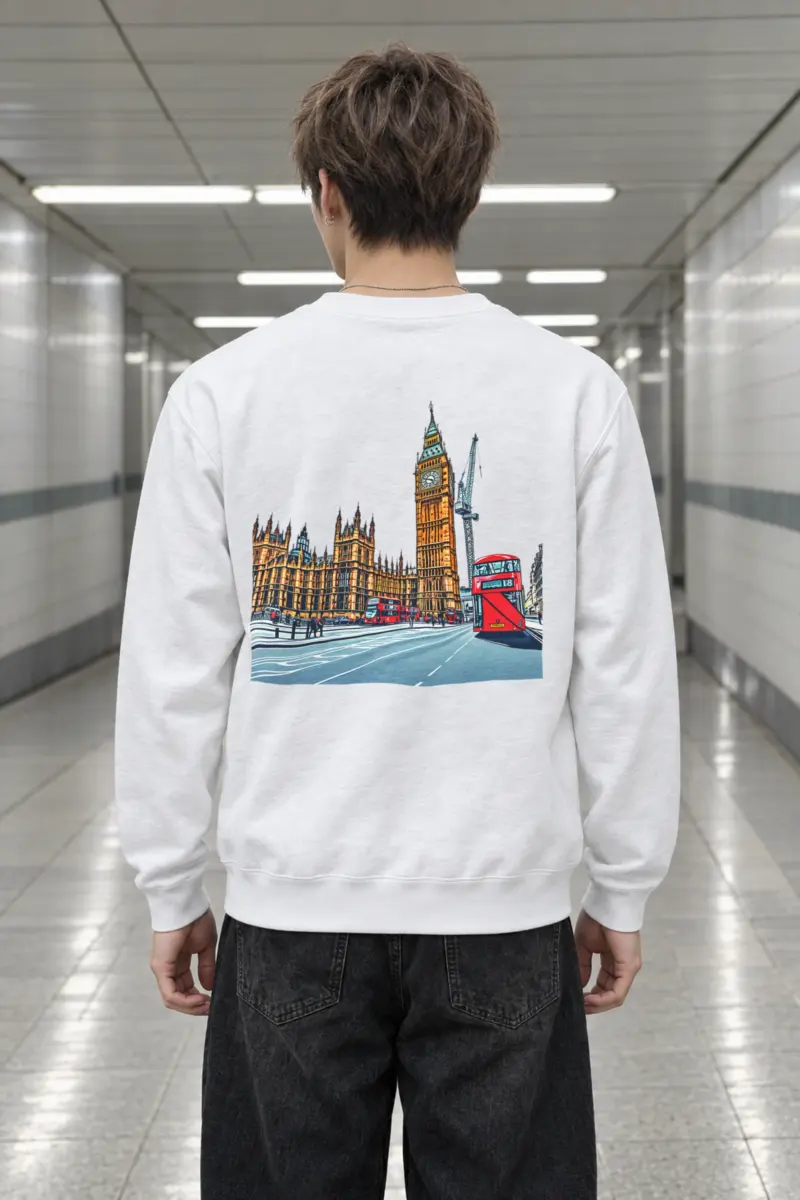 "London No. 18" Heavy Blend Unisex Crewneck Sweatshirt