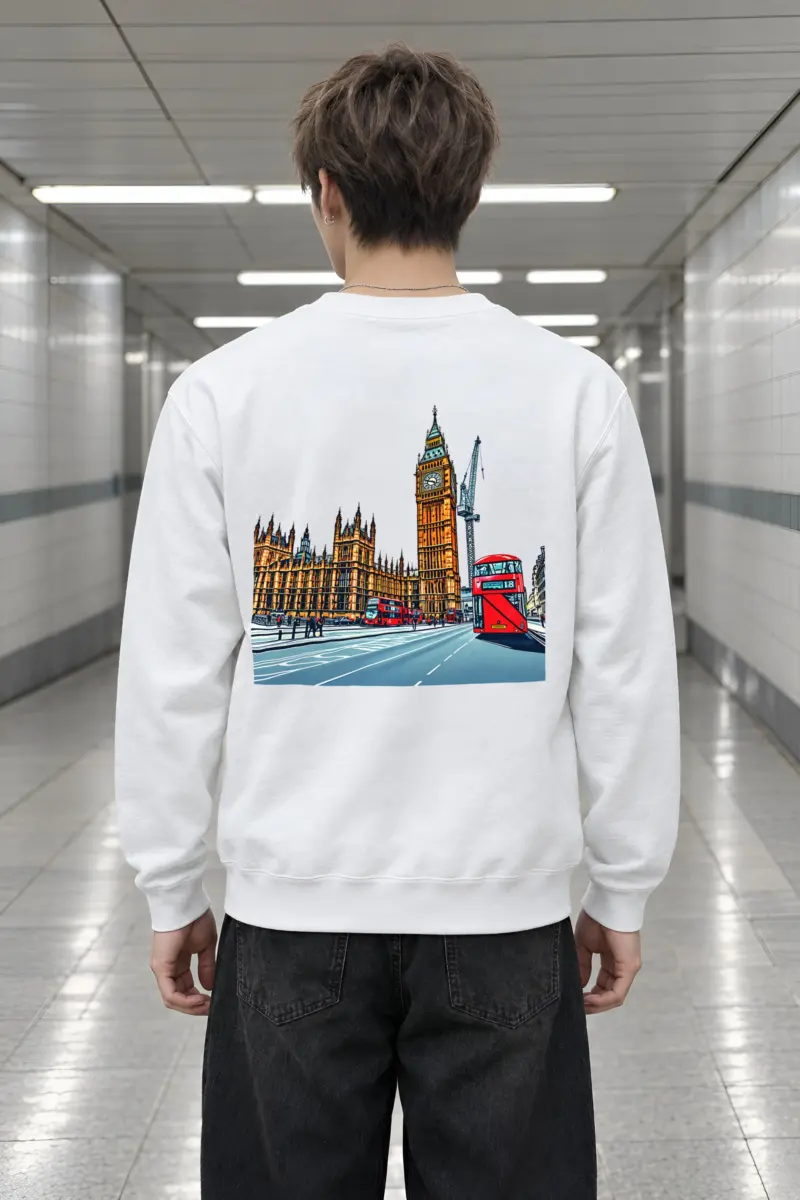 "London No. 18" Heavy Blend Unisex Crewneck Sweatshirt