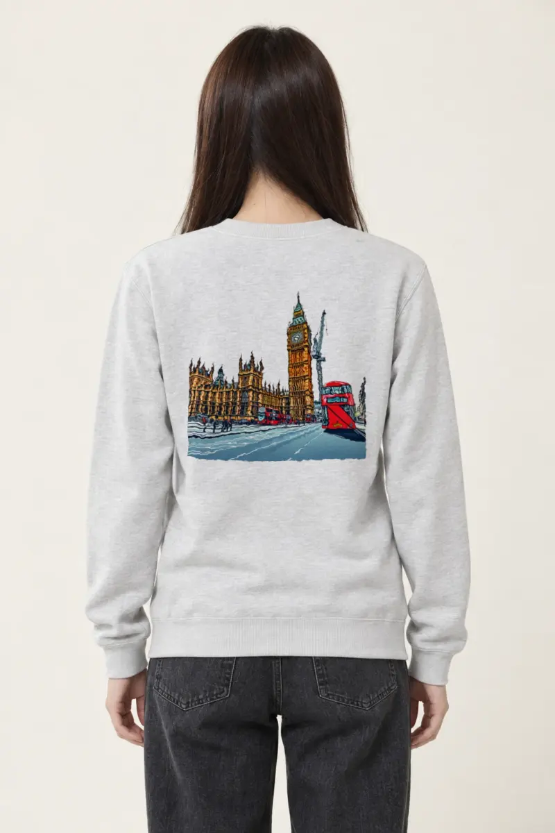 "London No. 18" Heavy Blend Unisex Crewneck Sweatshirt