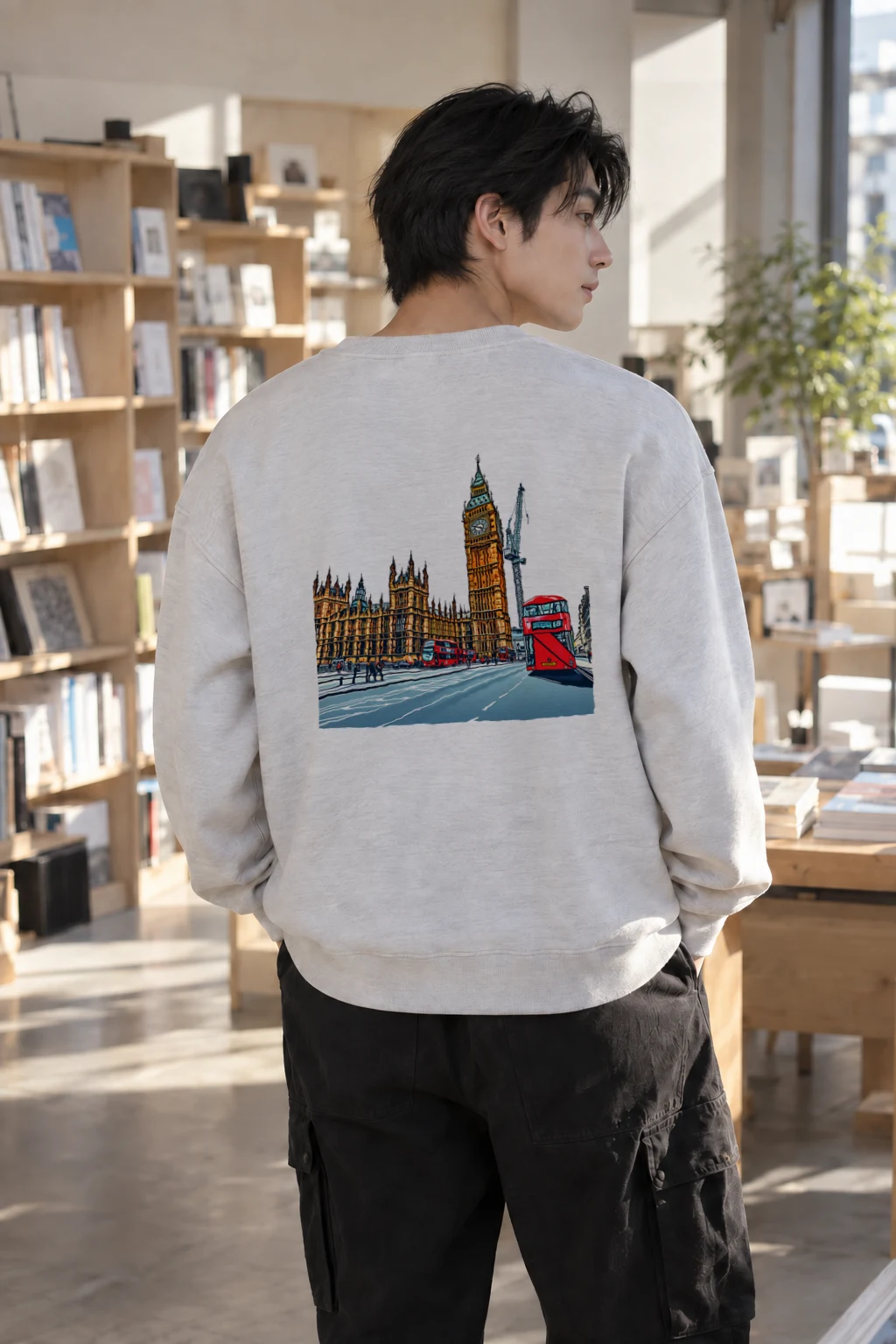 "London No. 18" Heavy Blend Unisex Crewneck Sweatshirt | Gildan 18000