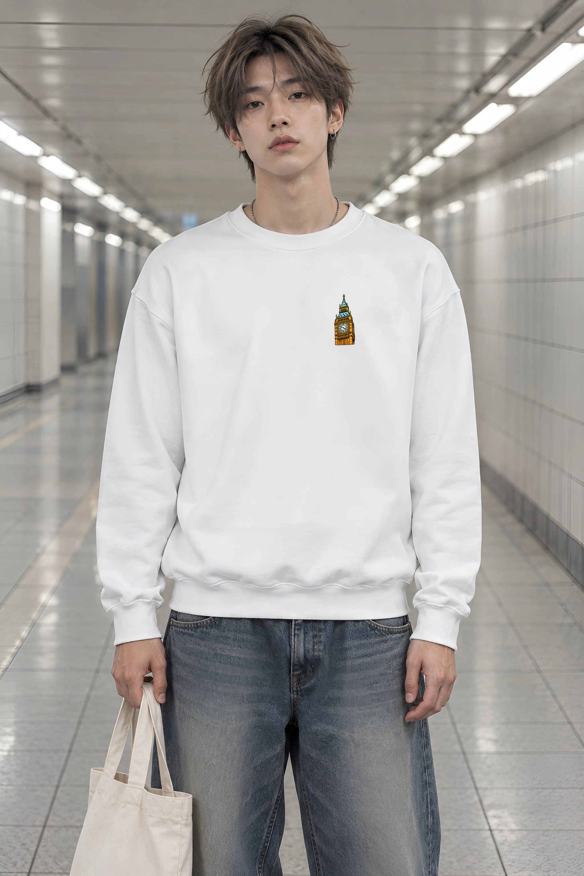 "London No. 18" Heavy Blend Unisex Crewneck Sweatshirt