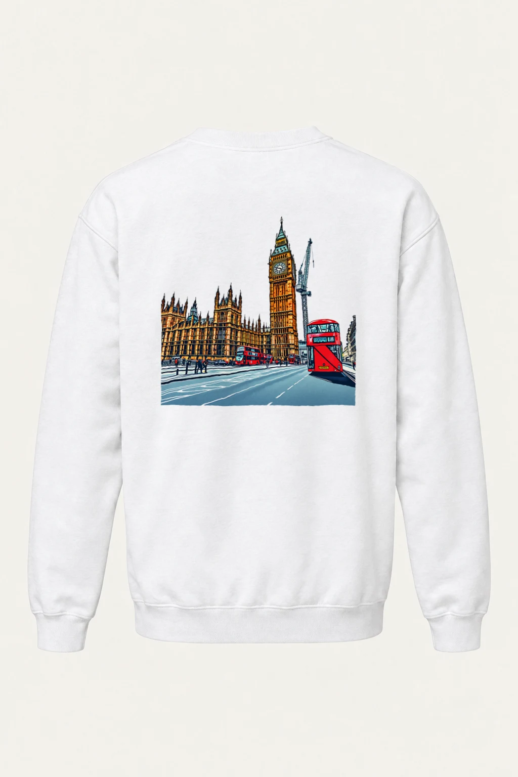 "London No. 18" Heavy Blend Unisex Crewneck Sweatshirt | Gildan 18000