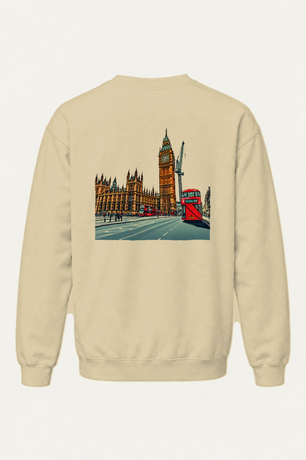 "London No. 18" Heavy Blend Unisex Crewneck Sweatshirt | Gildan 18000