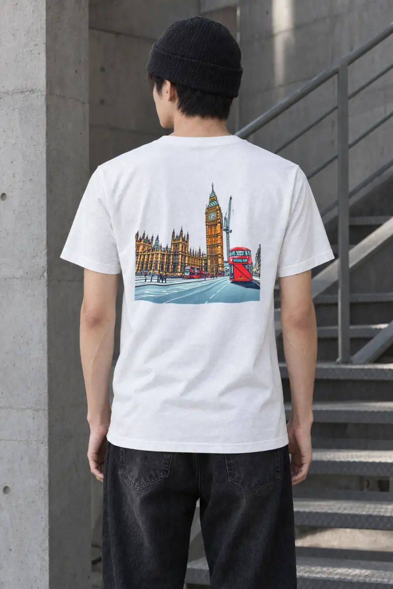 "London No. 18" Heavyweight Unisex Crewneck T-shirt