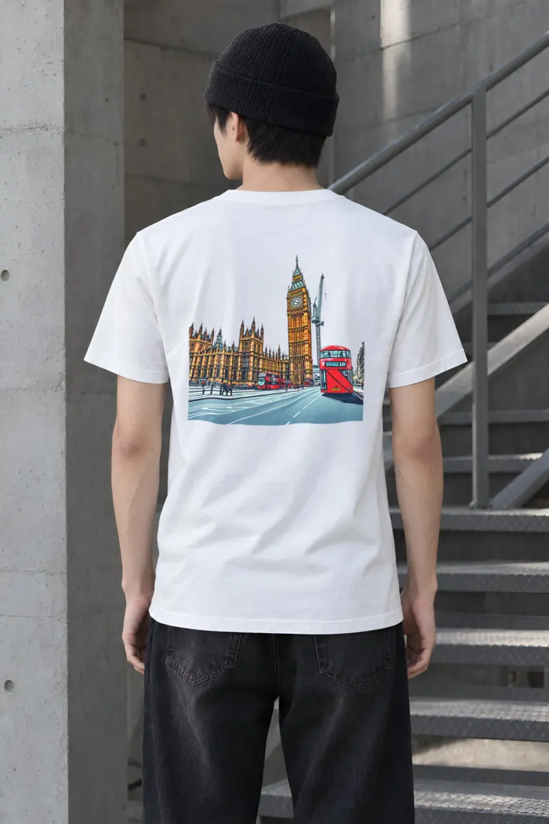 "London No. 18" Heavyweight Unisex Crewneck T-shirt