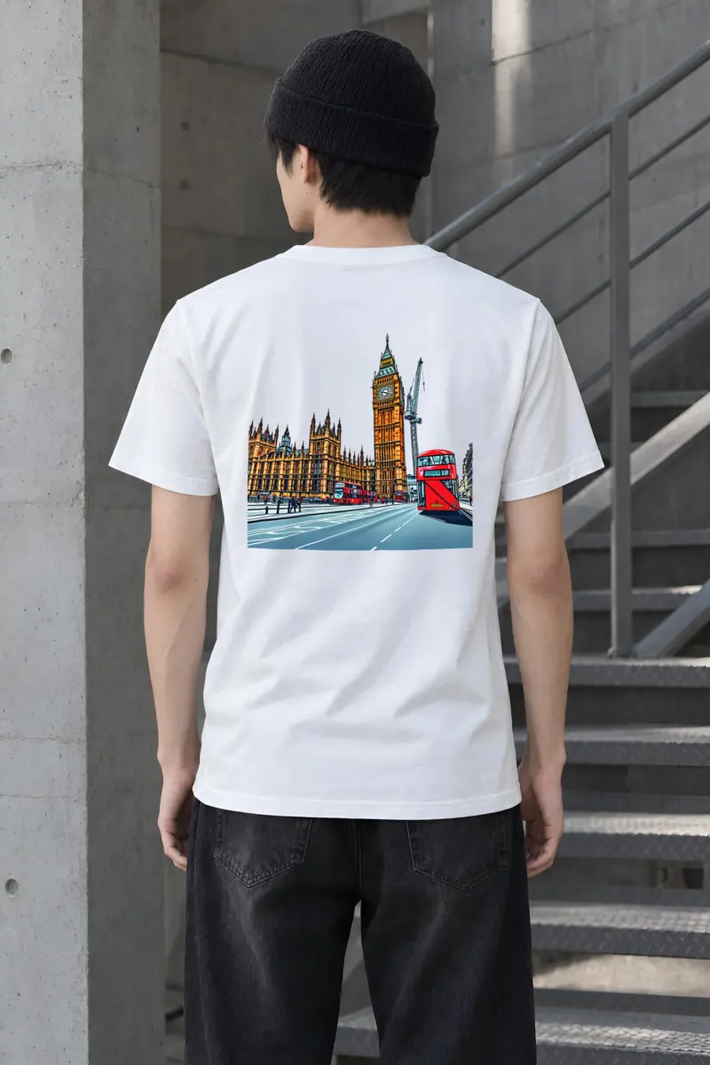 "London No. 18" Heavyweight Unisex Crewneck T-shirt