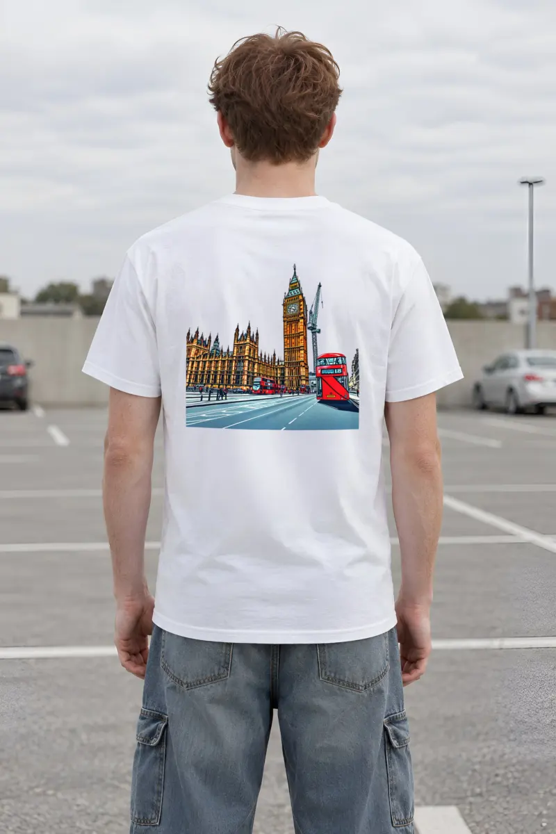 "London No. 18" Heavyweight Unisex Crewneck T-shirt