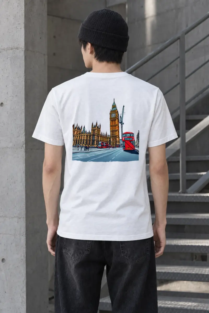 "London No. 18" Heavyweight Unisex Crewneck T-shirt