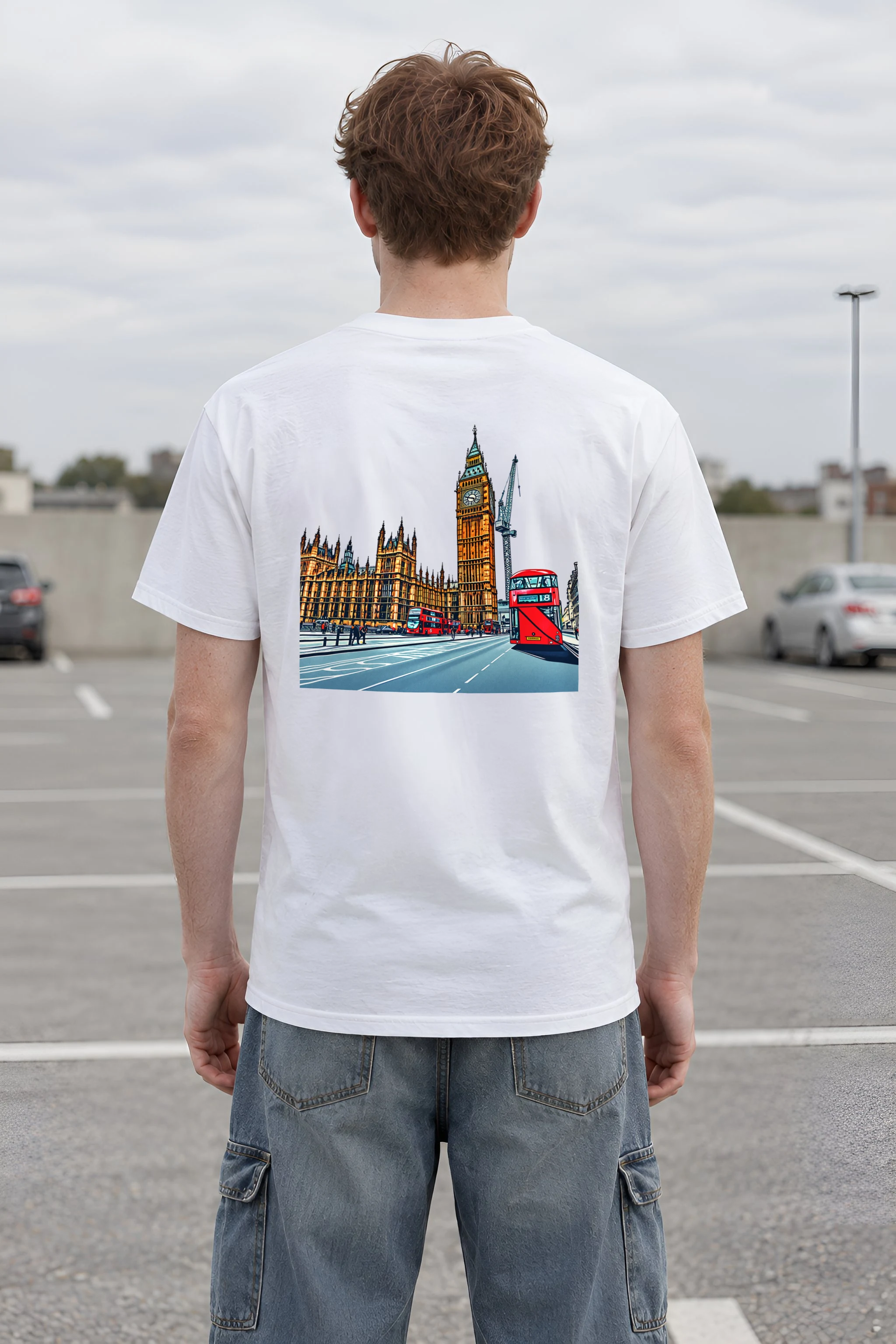 "London No. 18" Heavyweight Unisex Crewneck T-shirt