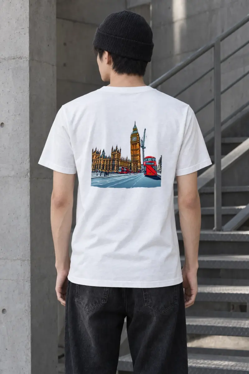 "London No. 18" Heavyweight Unisex Crewneck T-shirt