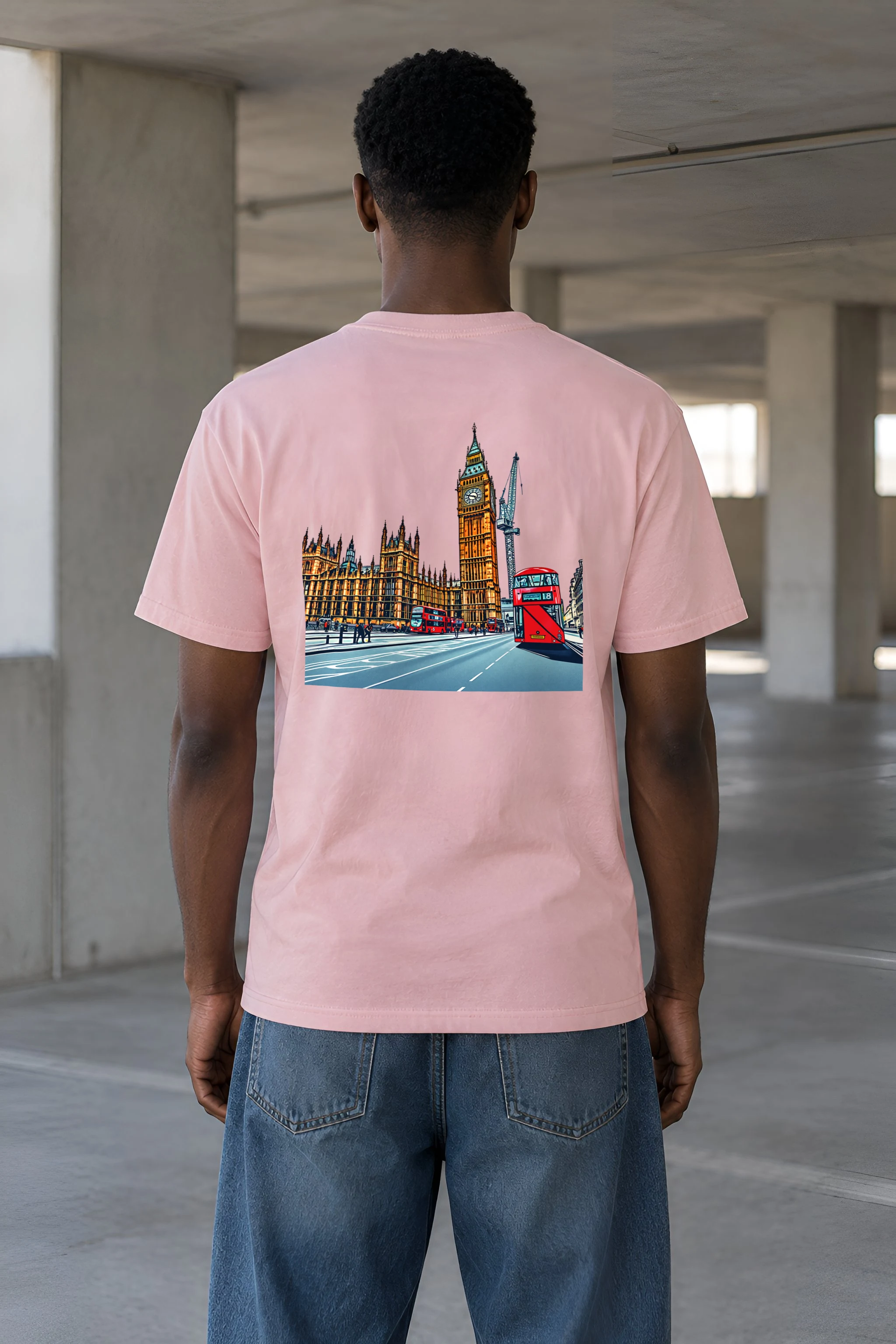"London No. 18" Heavyweight Unisex Crewneck T-shirt