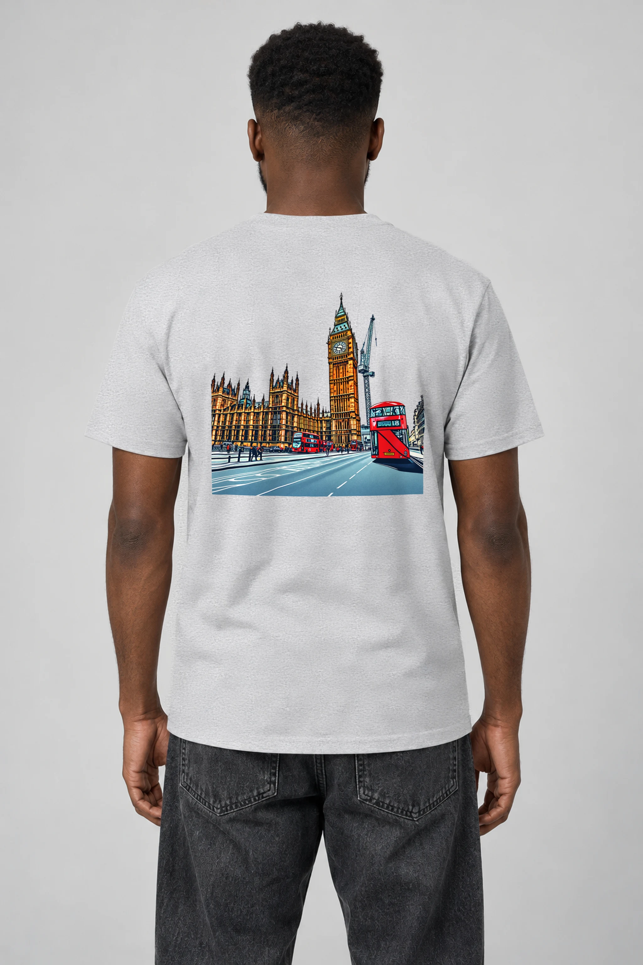 "London No. 18" Heavyweight Unisex Crewneck T-shirt