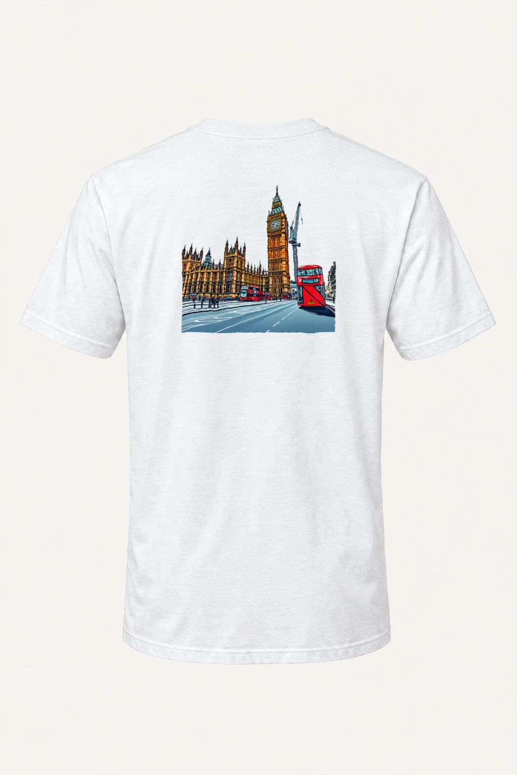 "London No. 18" Heavyweight Unisex Crewneck T-shirt | Gildan 5000