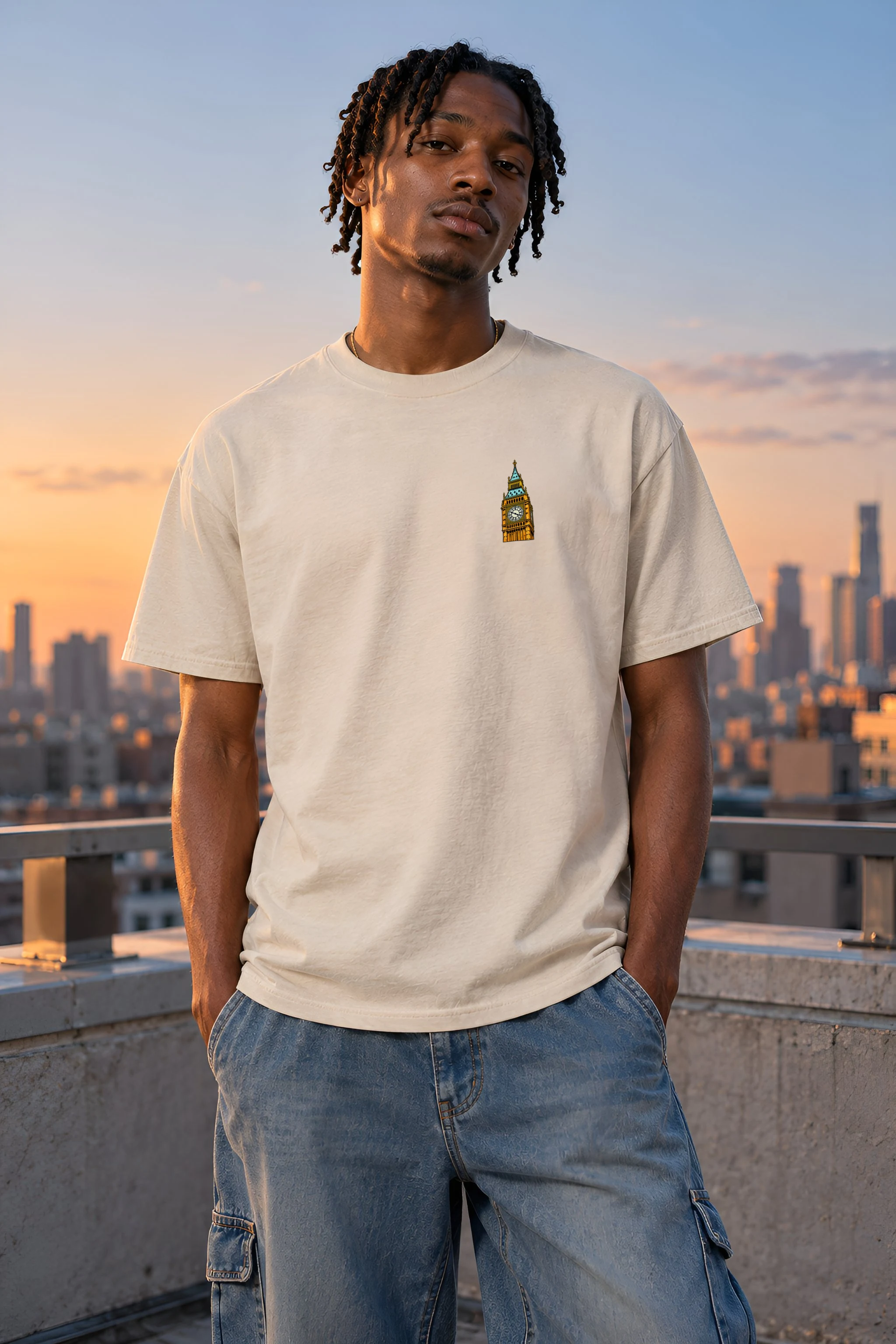 "London No. 18" Heavyweight Unisex Crewneck T-shirt