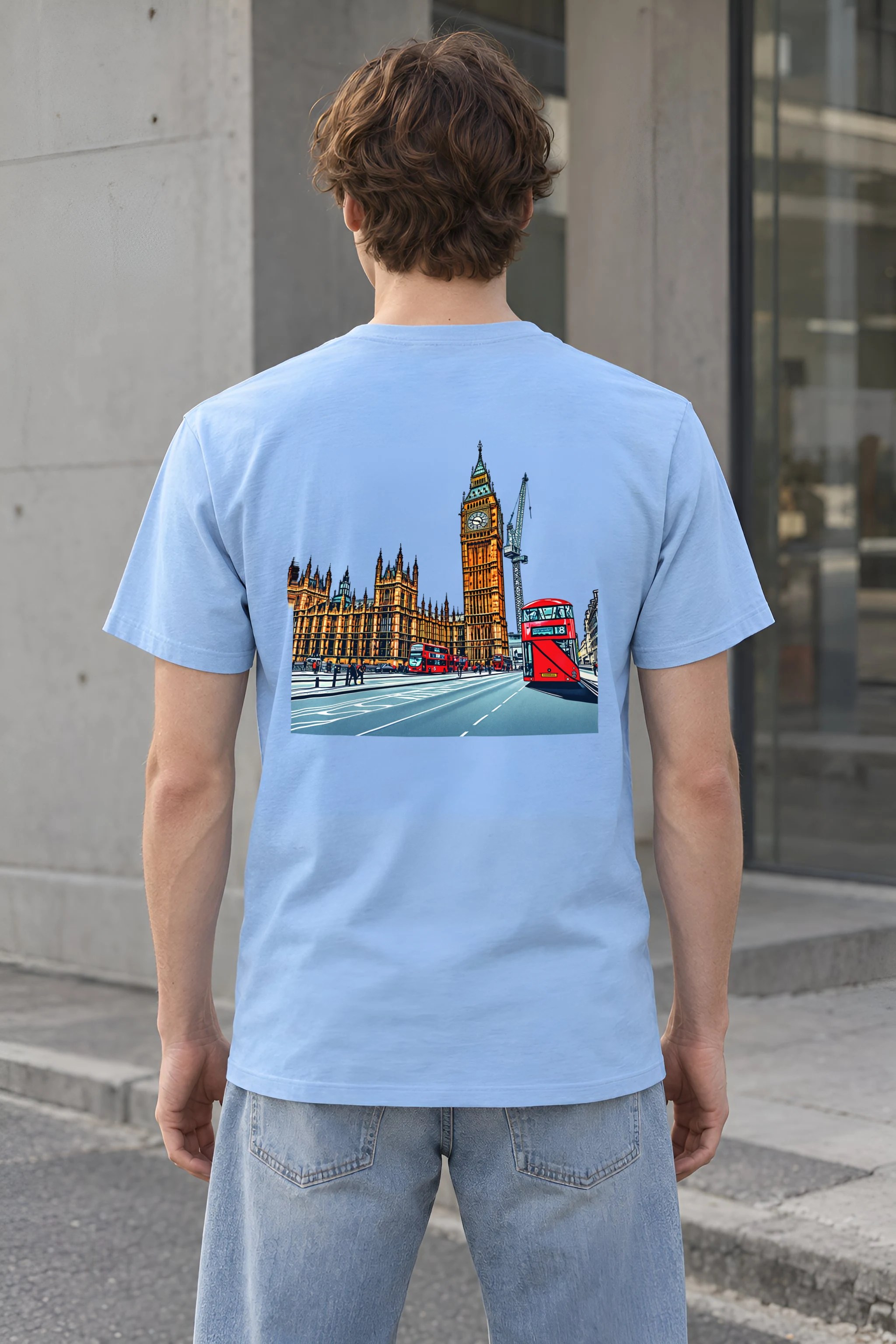 "London No. 18" Heavyweight Unisex Crewneck T-shirt