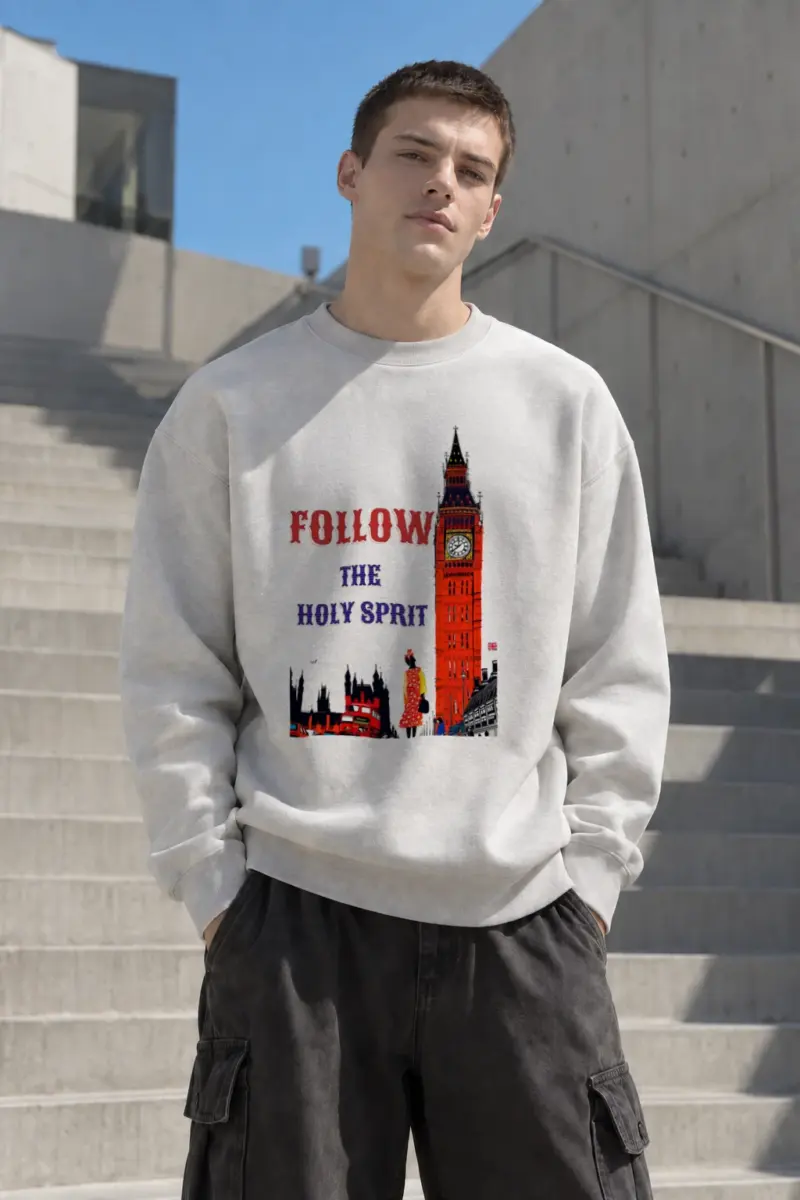 "London Pop Art" Heavy Blend Unisex Crewneck Sweatshirt | Gildan 18000