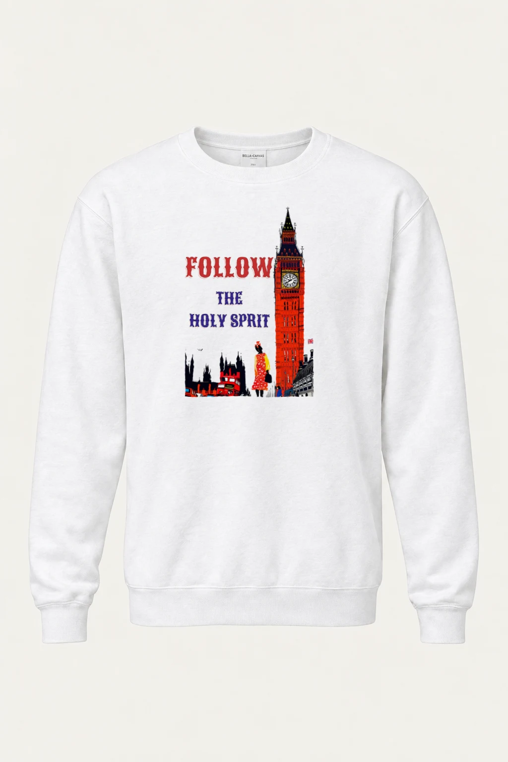 "London Pop Art" Heavy Blend Unisex Crewneck Sweatshirt | Gildan 18000