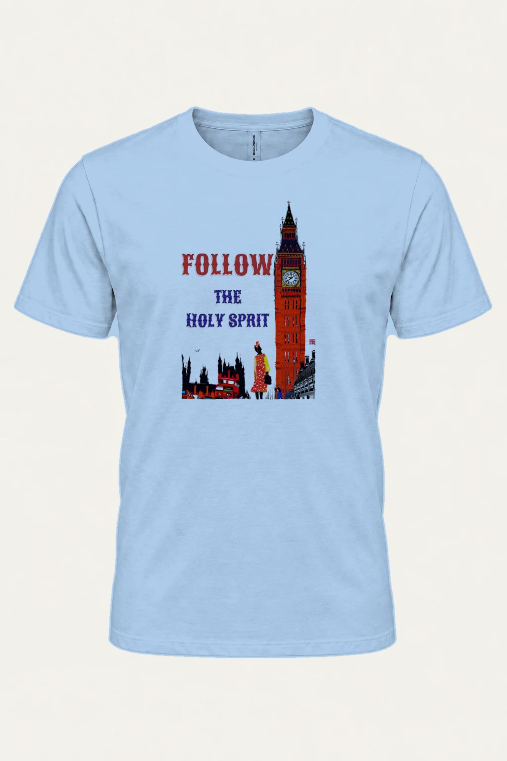 "London Pop Art" Heavyweight Unisex Crewneck T-shirt | Gildan 5000