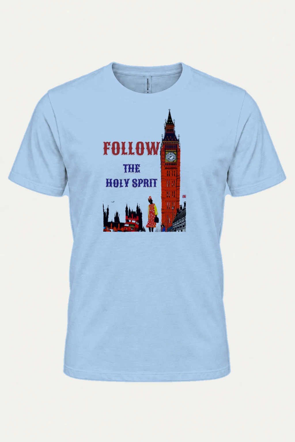 "London Pop Art" Heavyweight Unisex Crewneck T-shirt | Gildan 5000