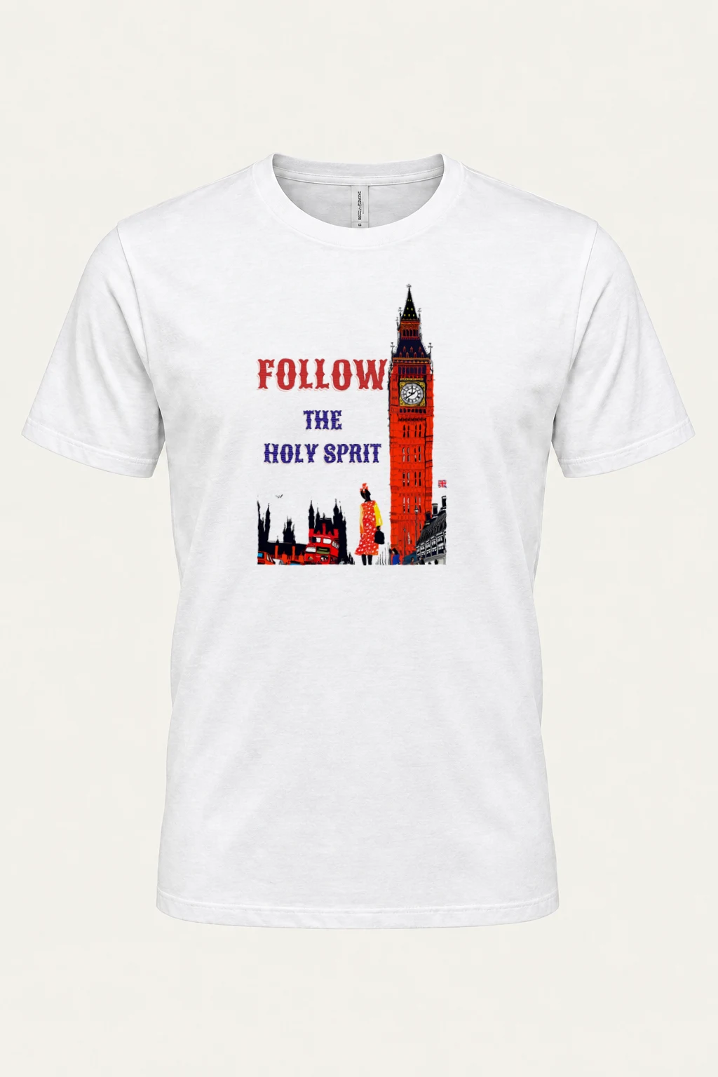 "London Pop Art" Heavyweight Unisex Crewneck T-shirt | Gildan 5000