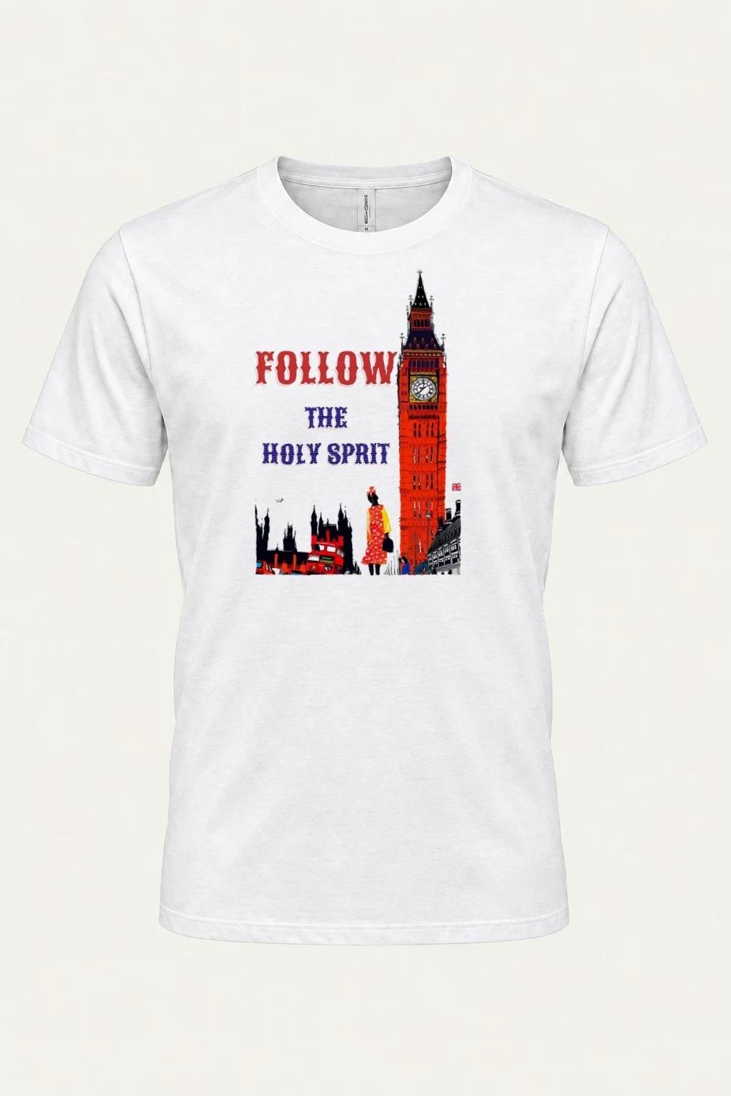 "London Pop Art" Heavyweight Unisex Crewneck T-shirt | Gildan 5000