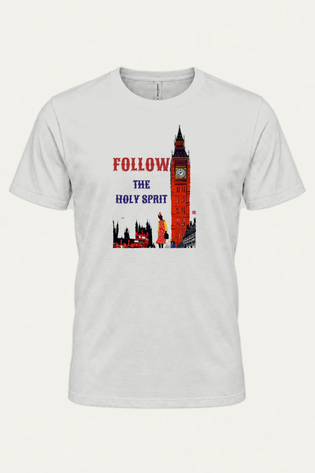 "London Pop Art" Heavyweight Unisex Crewneck T-shirt | Gildan 5000