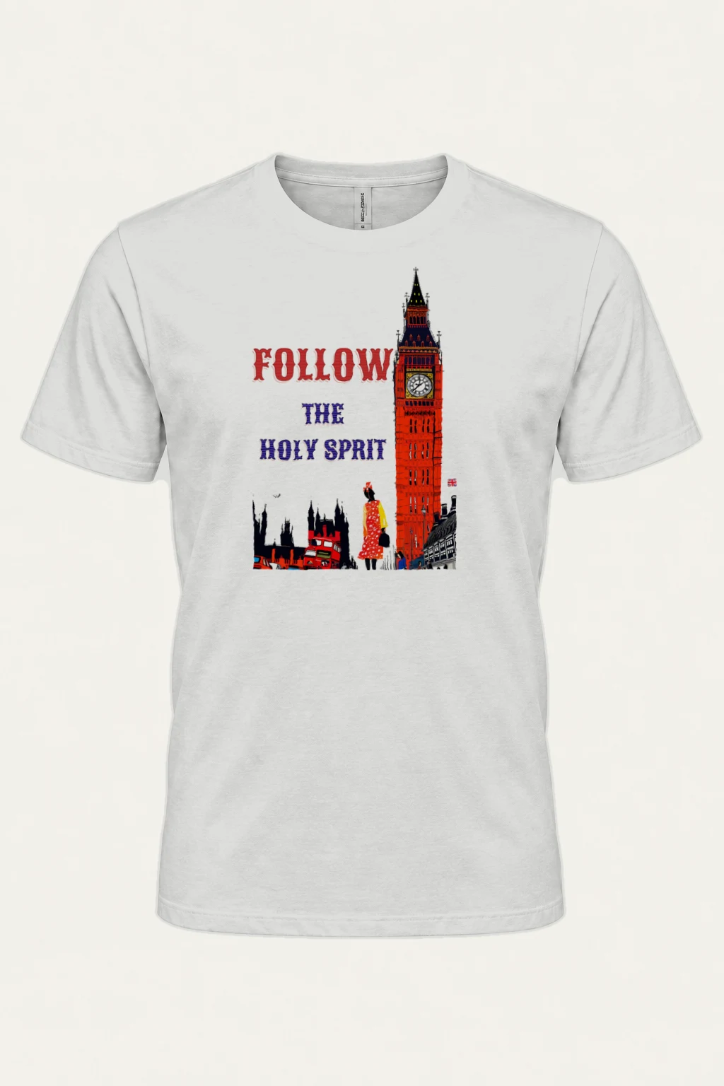 "London Pop Art" Heavyweight Unisex Crewneck T-shirt | Gildan 5000
