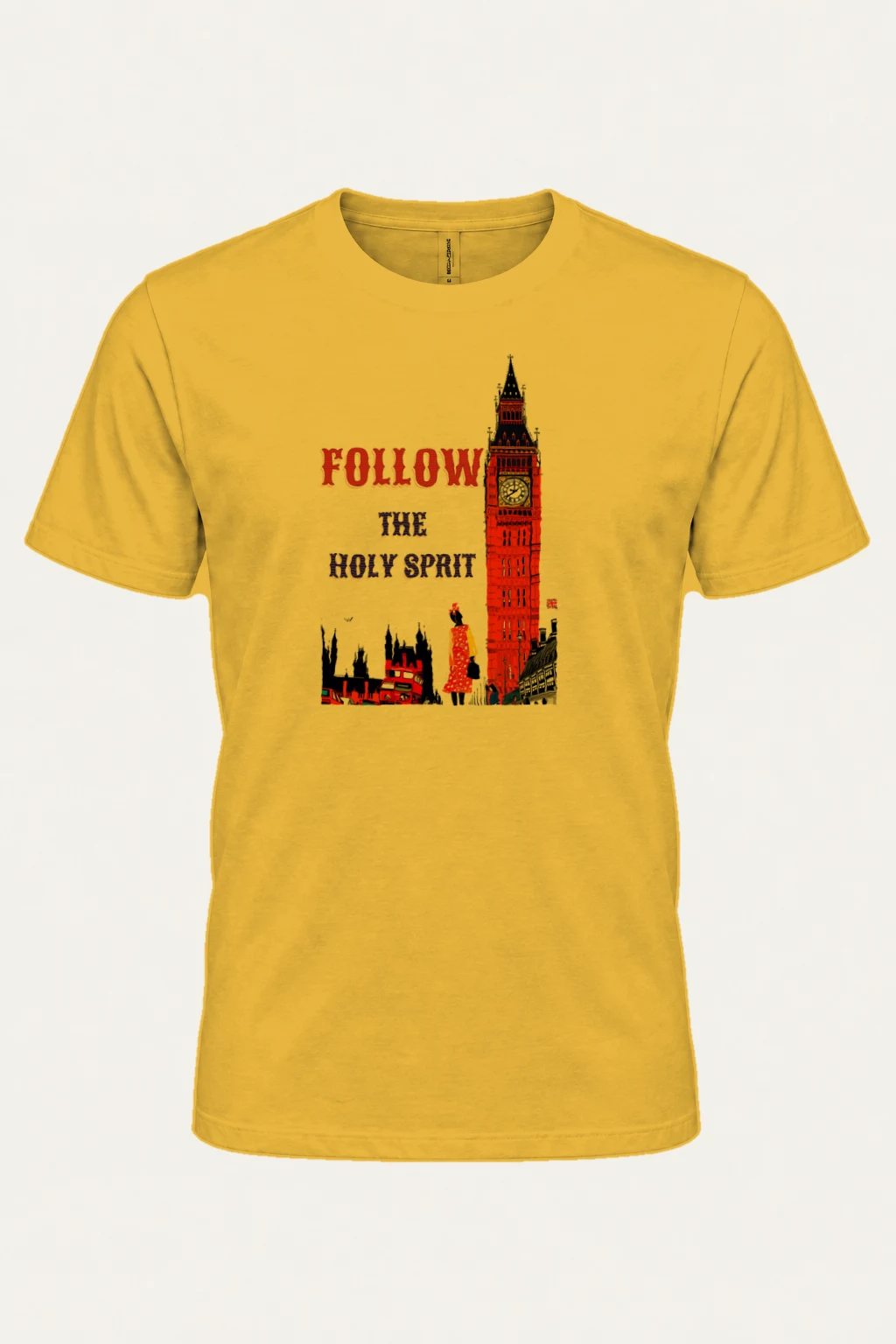 "London Pop Art" Heavyweight Unisex Crewneck T-shirt | Gildan 5000