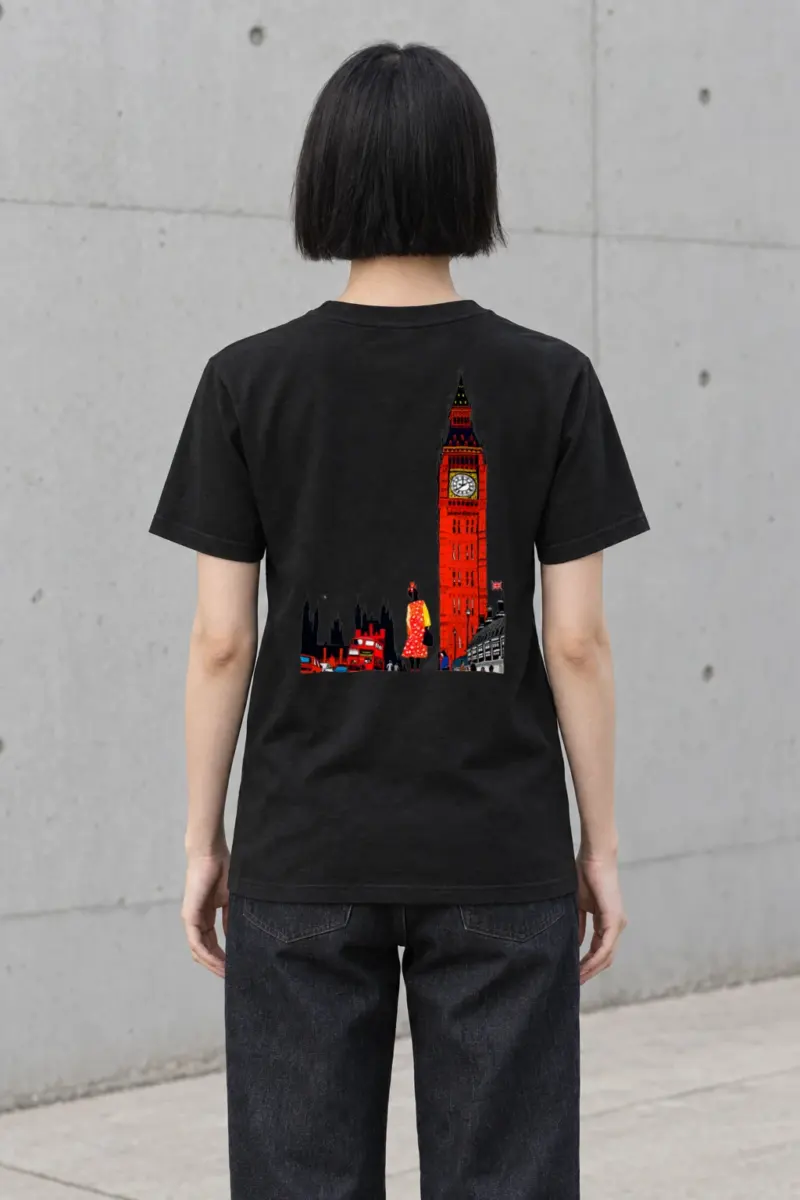 "London Retro Icons" Heavyweight Unisex Crewneck T-shirt | Gildan 5000