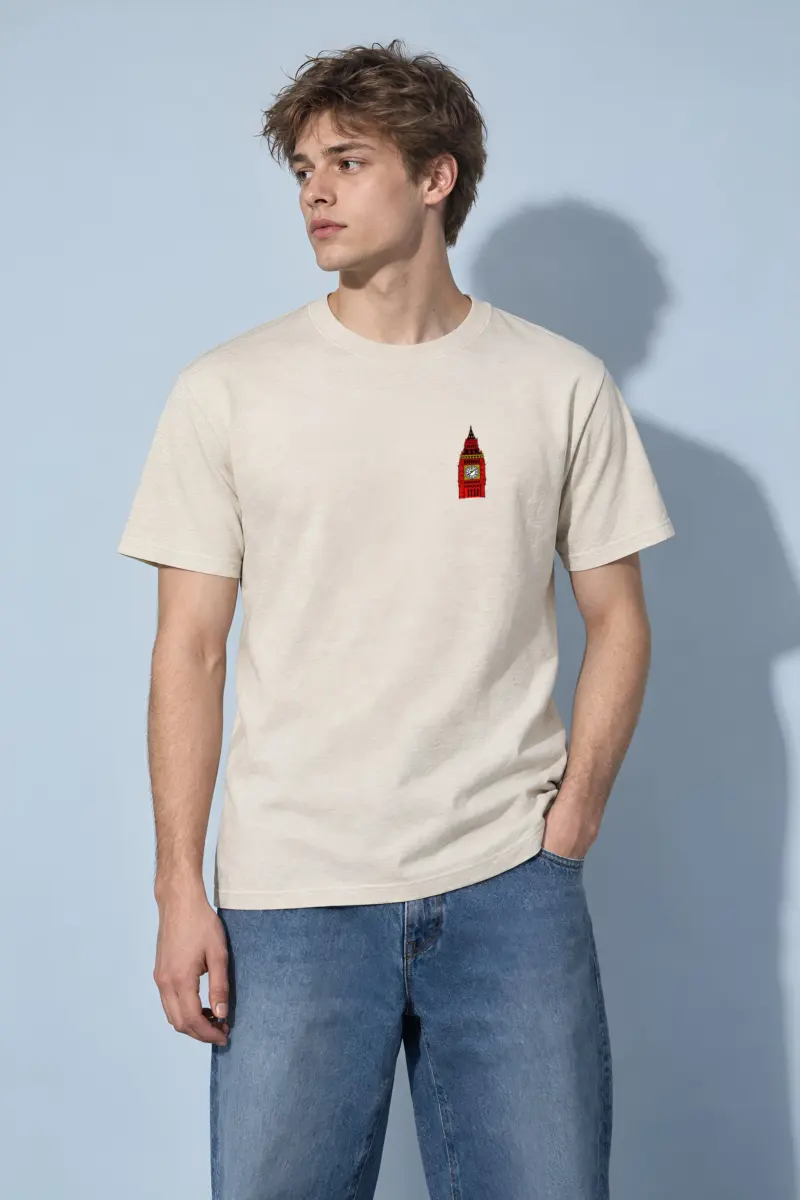 "London Retro Icons" Heavyweight Unisex Crewneck T-shirt