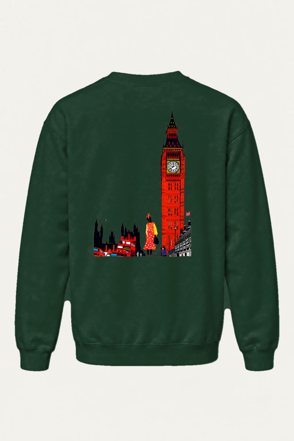 "London Transit Retro" Heavy Blend Unisex Crewneck Sweatshirt | Gildan 18000