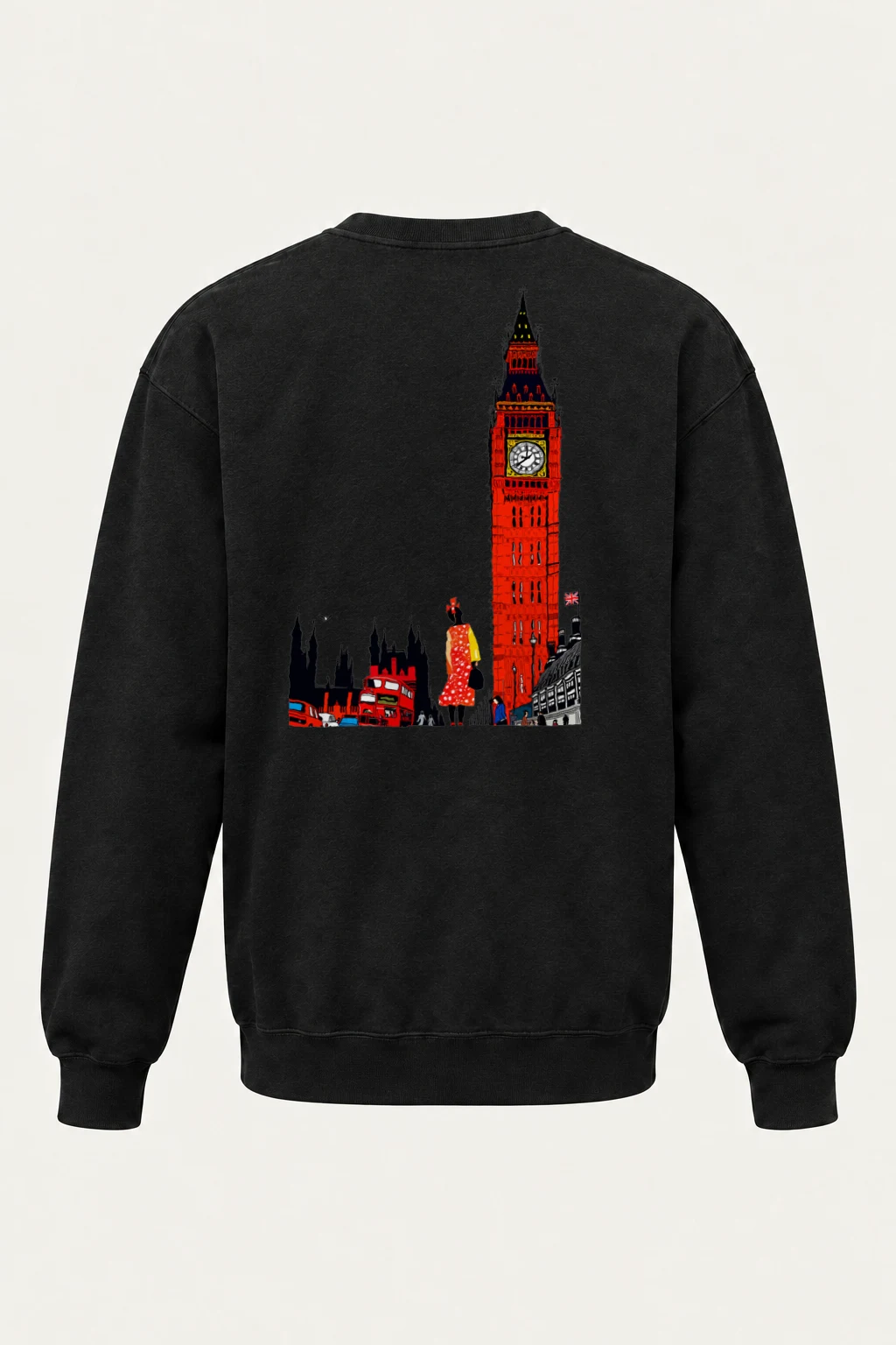 "London Transit Retro" Heavy Blend Unisex Crewneck Sweatshirt | Gildan 18000