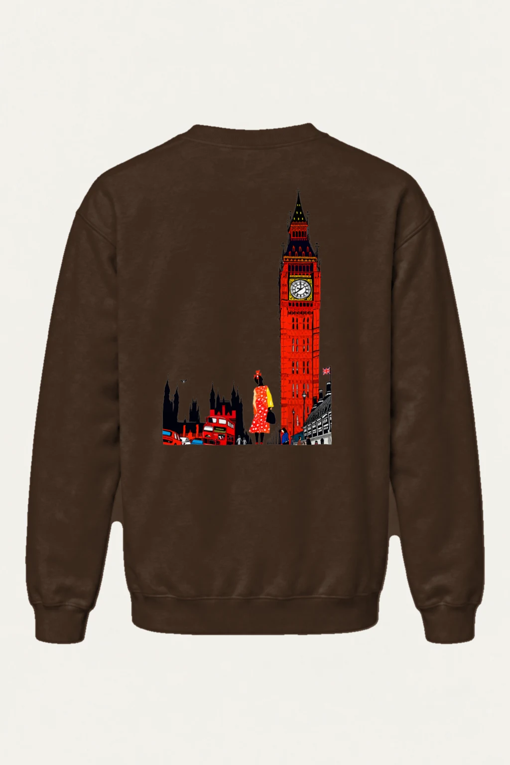 "London Transit Retro" Heavy Blend Unisex Crewneck Sweatshirt | Gildan 18000