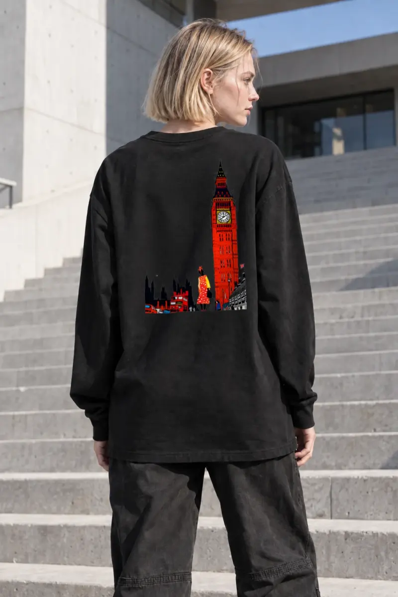 "London Transit Retro" Unisex Longsleeve T-shirt | Gildan 2400