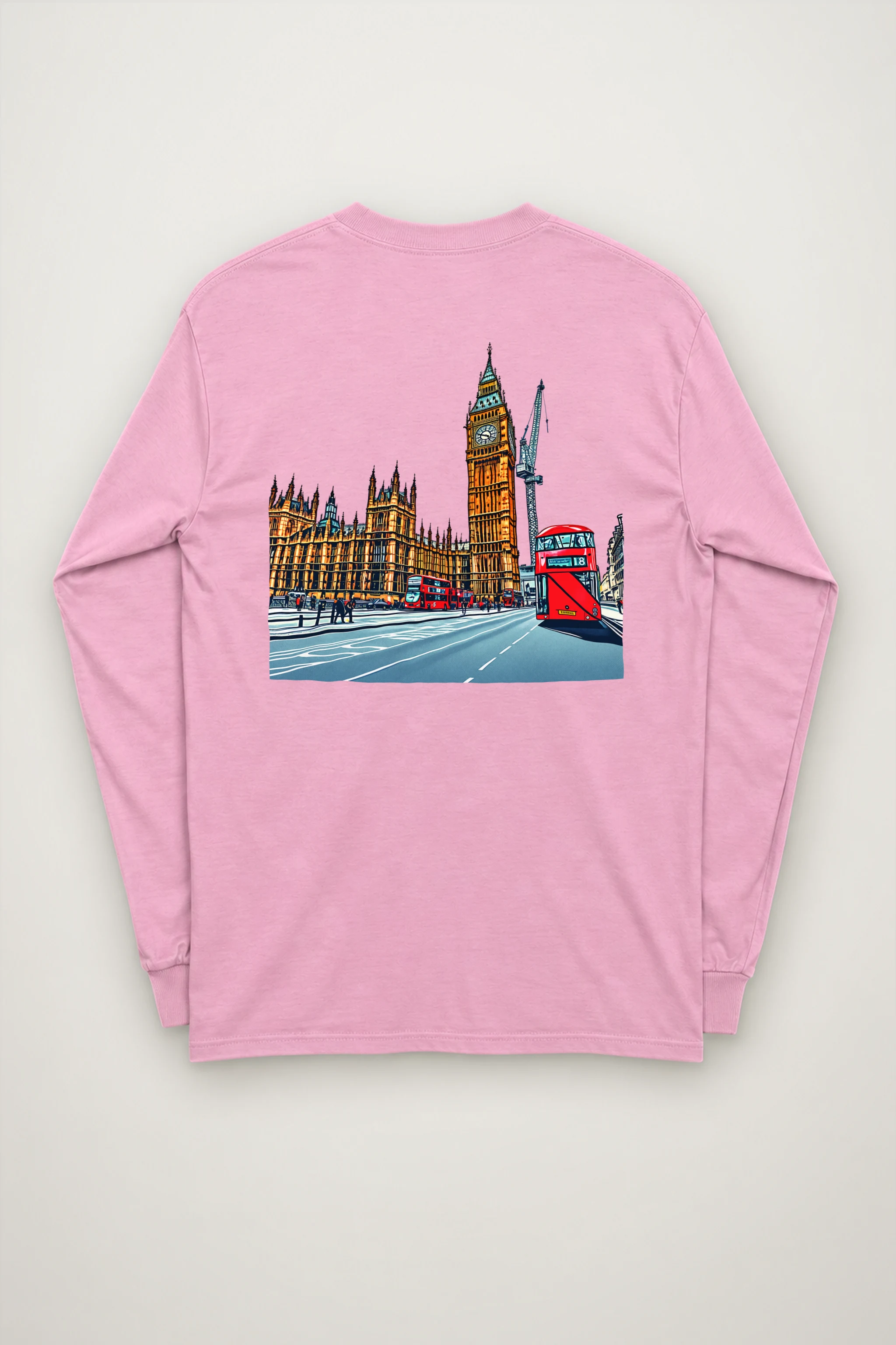 "London Transit Sketch" Unisex Longsleeve T-shirt