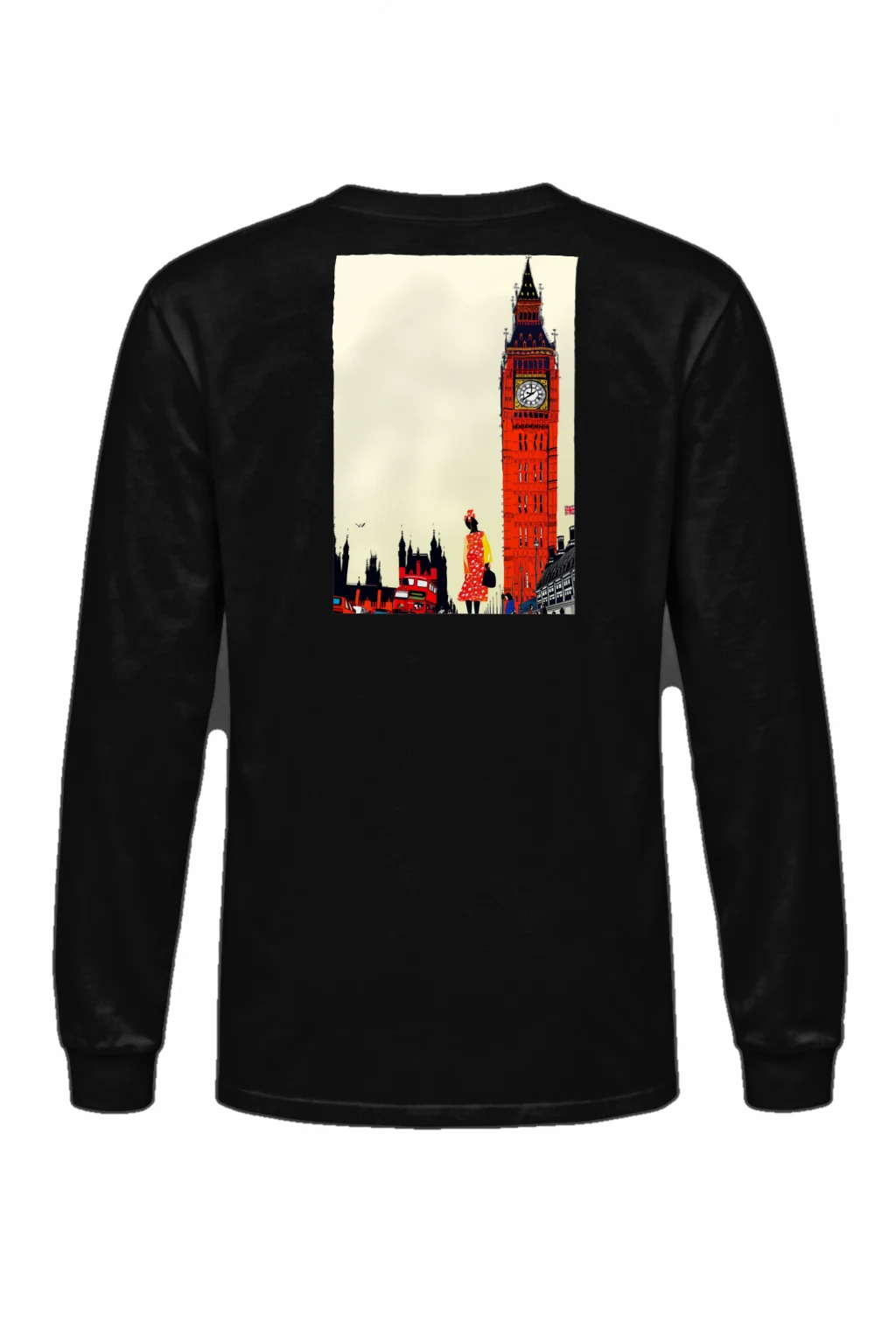 "London Transit Sketch" Unisex Longsleeve T-shirt | Gildan 2400